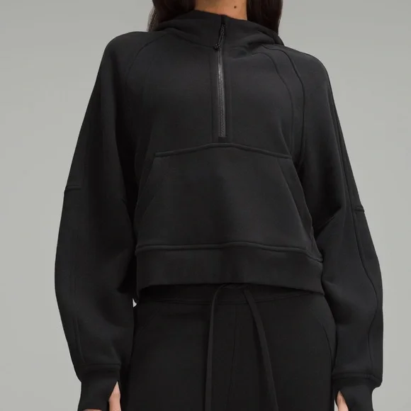Lululemon Scuba Oversized Half-Zip Hoodie Black Size XL/XXL - Picture 1 of 11